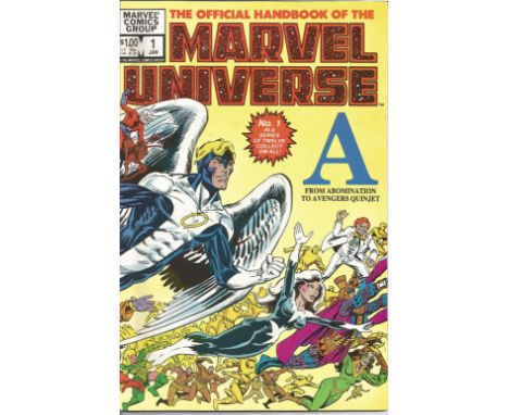 Marvel Vintage 1983 The Official Handbook of the MARVEL UNIVERSE Vol. 1 #1 A Jan Comic. We combine postage on multiple winnin