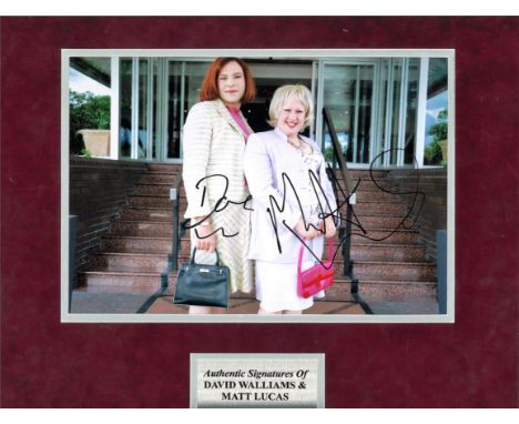 David Walliams and Matt Lucas 14x16 mounted signed Little Britain colour photo. We combine postage on multiple winning lots a