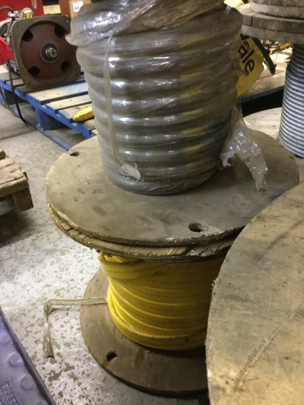 LOT of DUCTOWIRE Festoon Cable 16AWG x 3 Spools; Black High Voltage