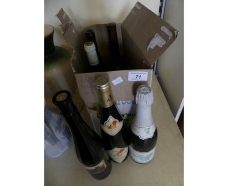 Six bottles of assorted wine and sparkling wine