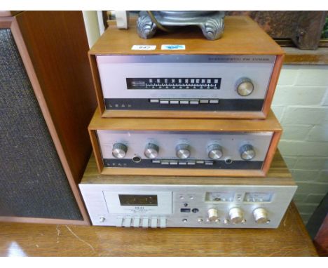 LEAK Stereo equipment, etc, includes LEAK Stereo70 Integrated Amplifier serial #82664 and a LEAK Stereofetic FM Tuner serial 