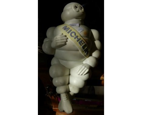 A plastic Michelin tyres advertising figure    CONDITION REPORT:  General surface marks and scuffs otherwise solidNo bracket 
