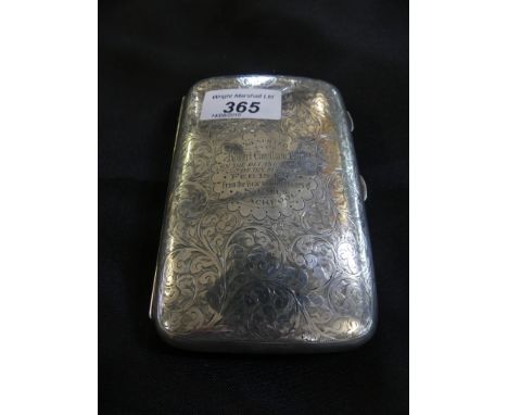 An early 20th Century silver cigarette case, W H Haseler Ltd Birmingham 1913, weight approx 154.8g