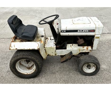 A FMC Bolens H16 mini tractor.