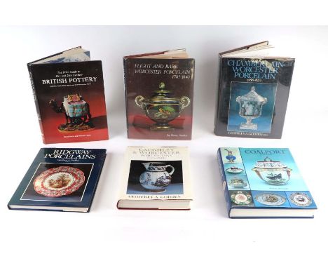 A collection of porcelain and pottery reference books to include Jenkins (Herbert) An Illustrated Encyclopaedia of British Po