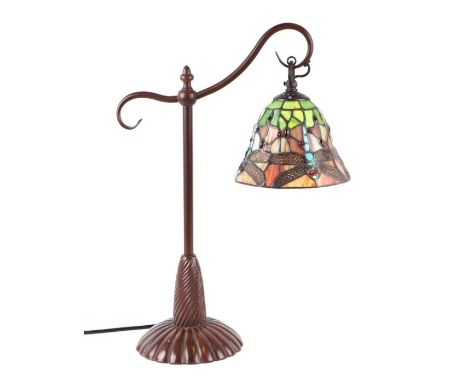 A Liberty style dragonfly table lamp, 49cms high.