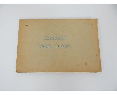 A WW2 War Diary spanning November 1942 to May 1943 of the Tunisia Campaign post operation Torch, Captain Vincent Duncan Jones