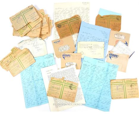 A collection of over 17 WW2 Active Service letters with envelopes, sent from Reginald Pope stationed at the Royal Army Medica