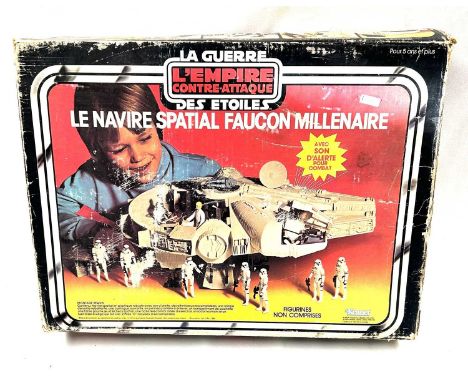 Kenner Canada Star Wars vintage The Empire Strikes Back Millennium Falcon, Good complete (top gun clips snapped), within Fair