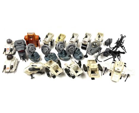 Kenner Star Wars vintage Mini Rigs x 21 loose complete including MTV-7 x 5, PDT-8 x 4, AST-5 x 1, ISP-6 x 1, MCL-3 x 2, INT-4