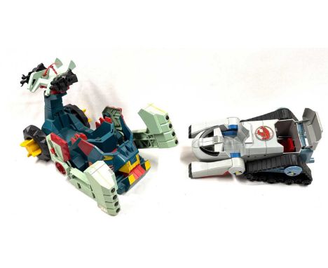 LJN Thundercats vintage Thundertank and Mutant Fistpounder vehicles, both Good Plus complete, in working order. (2)