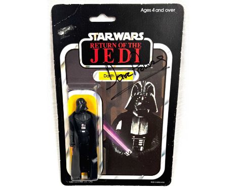 Palitoy Star Wars vintage Return of the Jedi Darth Vader 3 3/4" figure, Mint, within Near Mint bubble, upon Good (creasing an