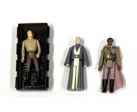 Kenner Star Wars vintage Last 17 3 3/4" figures x 3 including Han Solo Carbonite, Good Plus complete, Anakin Skywalker, Excel