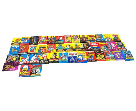 Topps vintage sealed Bubblegum Wax packs of Trading Cards x 42 including Star Wars, Rambo, Black Hole, Rocky, Gremlins, The D