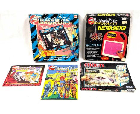 Thundercats vintage 1980's Stationary sets x 5 including Icarus Toys &amp; Games Stickits set, Mint UNUSED, within Fair to Go