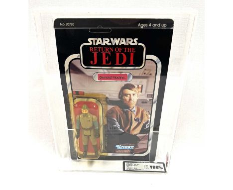 Kenner Star Wars vintage Return of the Jedi General Madine 3 3/4" figure MOC UKG Graded Y80% card 80 bubble 80 figure 85, upo