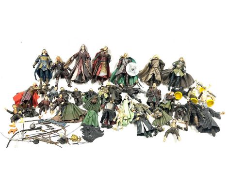 Selection of Toybiz Lord of the Rings 6" figures including Frodo, Gandalf, Aragorn, Legolas, Gollum and other characters, gen