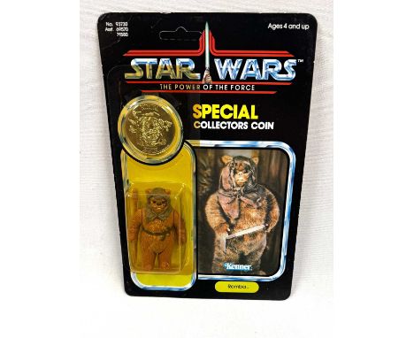 Kenner Star Wars vintage The Power of the Force Romba 3 3/4" figure, Mint, within Excellent (yellowed) bubble, upon Good (cre