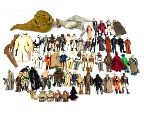 Kenner Star Wars vintage 3 3/4" figures &amp; creatures x 57 including Luke Skywalker, Princess Leia Bespin, Ben Kenobi, Ugna