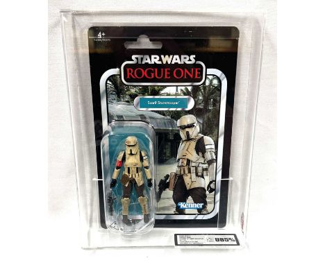 Hasbro Star Wars Vintage Collection VC133 Scarif Stormtrooper 3 3/4" figure UKG Graded U85% Card U85 Bubble U95 Figure U95.