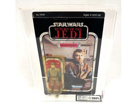 Kenner Star Wars vintage Return of the Jedi General Madine 3 3/4" figure MOC UKG Graded Y80% card 80 bubble 80 figure 85, upo