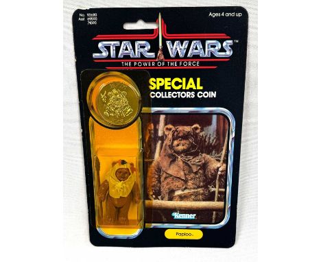 Kenner Star Wars vintage The Power of the Force Paploo 3 3/4" figure, Mint, within Excellent to Near Mint (yellowed) bubble, 