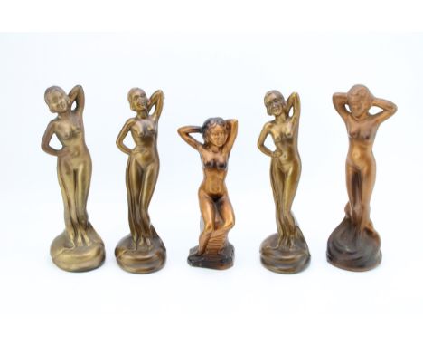A collection of continental Art Deco ceramic figures in the form of nudes in classical poses. Height 27cm.  In good original 