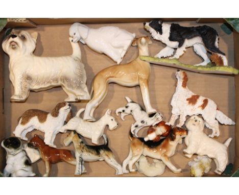A collection of ceramic dogs by Cooper Craft, Sherratt &amp; Simpson and other similar manufacturers. (Qty)  In good conditio