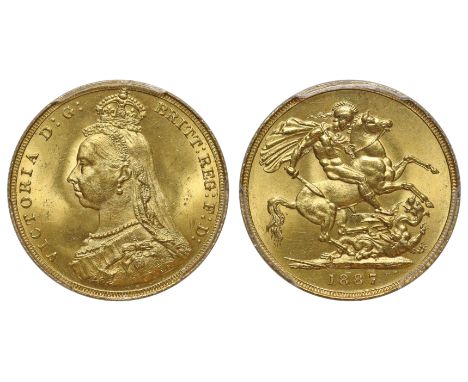 g Victoria (1837-1901), gold Sovereign, 1887, London, Tower Hill mint, Golden Jubilee style bust facing left, small crown and