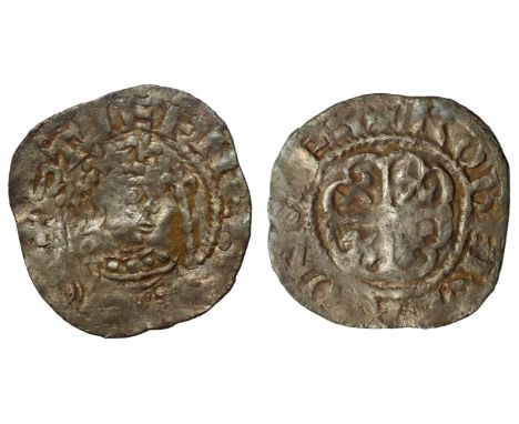 † Stephen (1135-54), silver Penny, cross moline Watford type (c.1136-45), Thetford mint, moneyer Robert A., crowned bust with