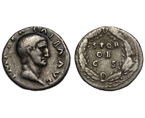 Galba (AD 68-69), silver Denarius, Rome, AD 68-69, IMP SER GALBA AVG, head right, rev. SPQR / OB / CS, within oak-wreath, 2.9