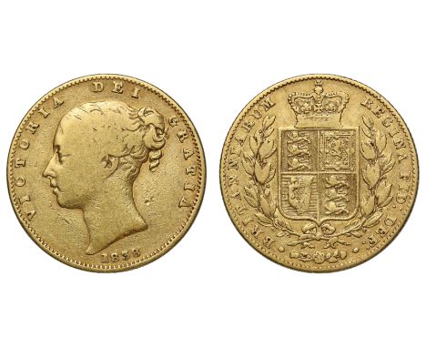 g Victoria (1837-1901), gold Sovereign, 1838, first young head left, W.W. raised on truncation for engraver William Wyon, Lat