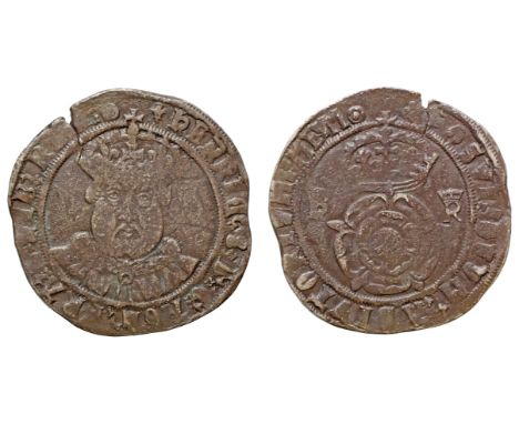 † Henry VIII (1509-47), debased silver Testoon with a nominal value of a shilling, Tower mint, third coinage (1544-47), facin
