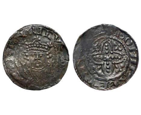 † Henry I (1100-35), silver Penny, pellets in quatrefoil (c.1123-25), Hastings mint, moneyer Boniface, facing bust of King wi