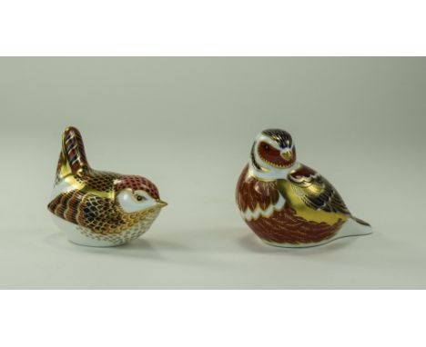 Royal Crown Derby Paperweights ( 2 ) In Total. ' Chaffinch ' Both Paperweights are In Mint Condition. 