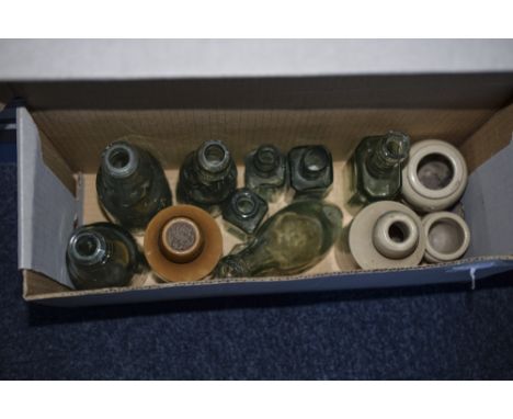 Collection Of Assorted Glass And Ceramic Bottles.