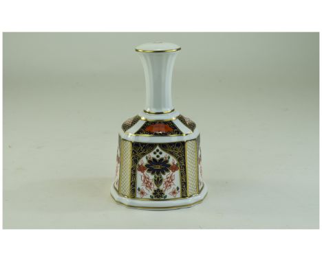 Royal Crown Derby Imari Pattern Hand Bell. Pattern Num 1128, Date 1990. 5.25 Inches High. Excellent Condition. 