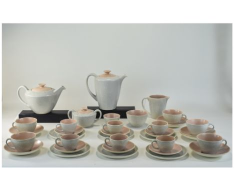 Poole 35 Piece Tea And Coffee Service, Comprising A Coffee And Tea Pot, Sugar And Cream, 6 Side Plates, 6 Saucers, 6 Cups And