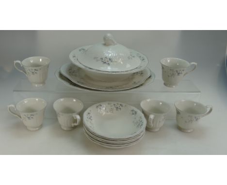 Royal Doulton part dinner and tea service in the Lausanne pattern to include tureen, plates, teaware etc. (34)