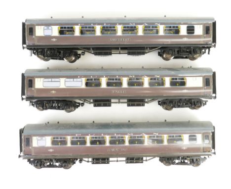 O Gauge Model Locomotive carriages ACE Trains Pullman Cars 351, Eagle, Amethyst. (3)