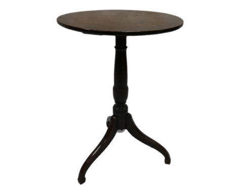 Small 19th century mahogany occasional tripod based table