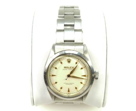 Rolex Oyster Perpetual Chronometer wristwatch, C1960s with original steel strap and box