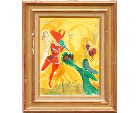 MARC CHAGALL 'The Dance', 1951, original lithograph, printed by Maeght, 48cm x 40.