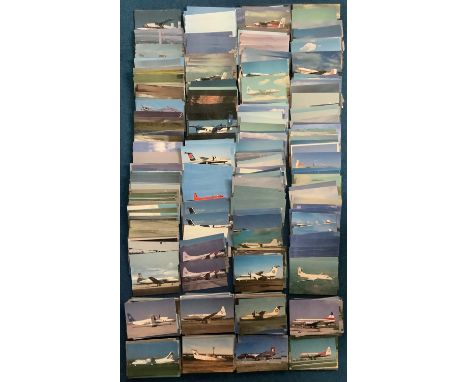 Aviation postcard Collection of Approx 650 Unwritten Colour Postcards, Showing Passenger Jets, Military Jets and more. Superb