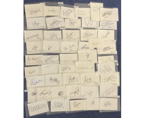 Football Autograph Card Collection of 50. Signatures include Jason De Vos, Shane Supple, Joe Royle, Pablo Counago, Aldan Coll