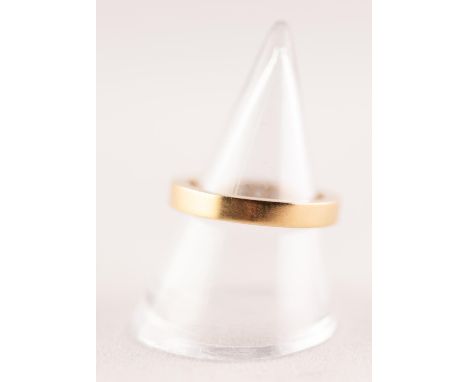 18 ct GOLD AND DIAMOND ETERNITY RING the straight sided band gypsy set on the inside of the band with twenty two tiny brillia
