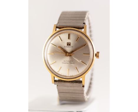 GENTS TISSOT "SEASTAR SEVEN" WRIST WATCH with automatic movements, the circular silvered dial with batons, centre seconds han