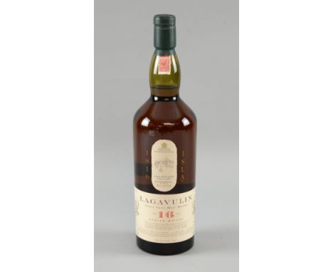 Lagavulin 16 years old, single malt Scotch Whisky, (1 bottle),