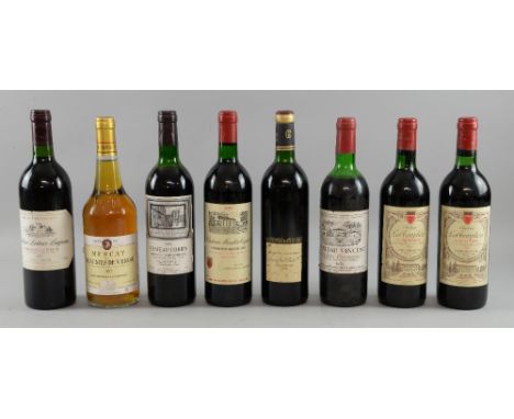 8 bottle of wine to include 2 bottles of 1982 vintage Chateau Les Templiers Lalande-De-Pomerol, 1 bottle of 1996 Chateau Lato