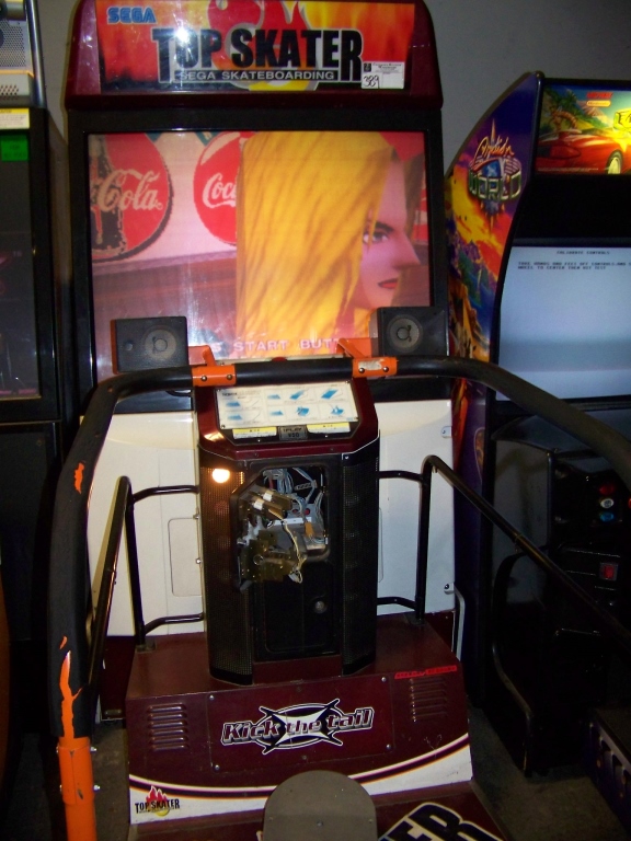 TOP SKATER 50"" SKATEBOARD SEGA ARCADE. . Item is in used condition